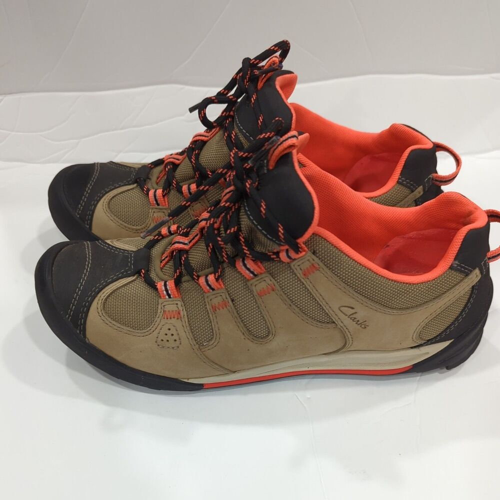 Clarks outdoor ORTHOLITE shoe/sneaker tan,blk,orange womens‎ 10